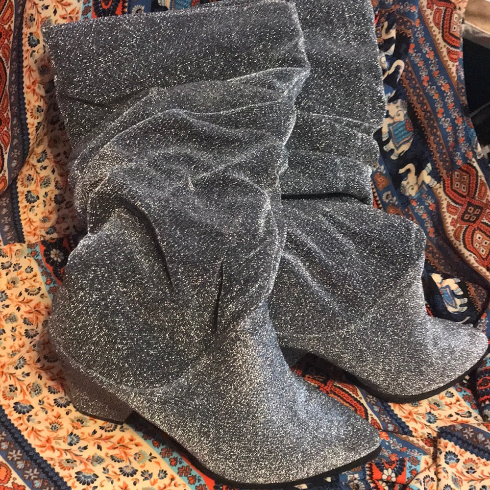 Sparkly boot heels